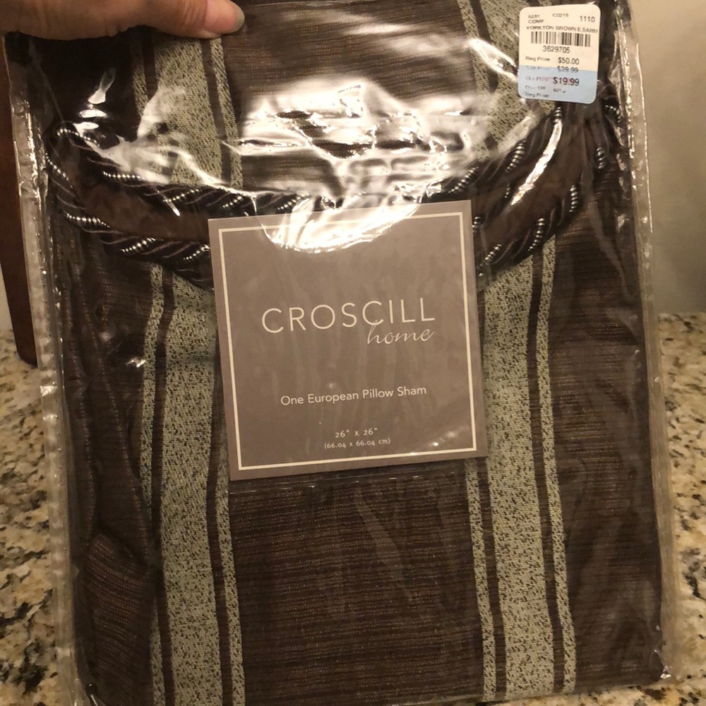 No Longer Available After 2morrow Morning !European Pillow Sham 26 X 26